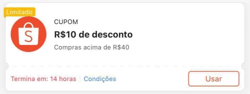 🚨 CORRE CUPOM SHOPEE 🚨 Já já esgota