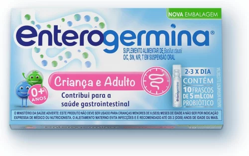 Enterogermina Probiótico, 10 unidades de 5 ml