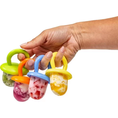 Forminha de Picolé Buba Divertidas Livres de BPA Infantil Cor:Amarelo