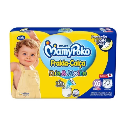 Fralda-Calça MamyPoko Dia&Noite XG 42 Unidades