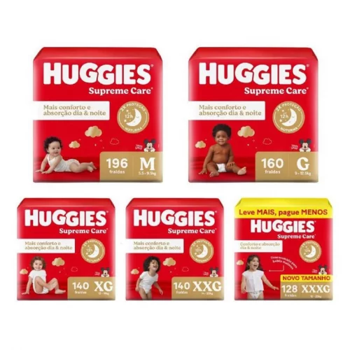 Fralda Huggies Supreme Care