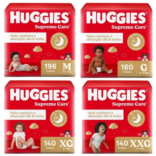 Fralda Huggies Supreme Care