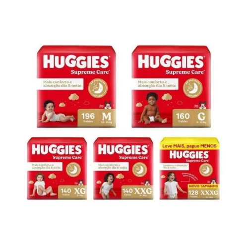Fralda Huggies Supreme Care (Pacotão)