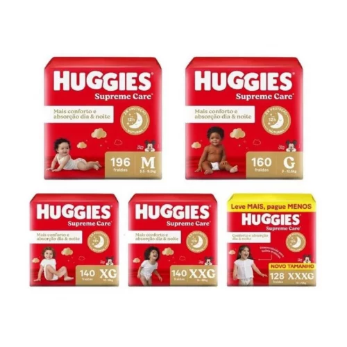 Fralda Huggies Supreme Care (Pacotão)