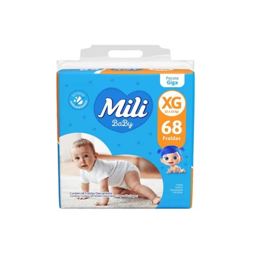 Fralda Mili Baby XG 68 Unidades