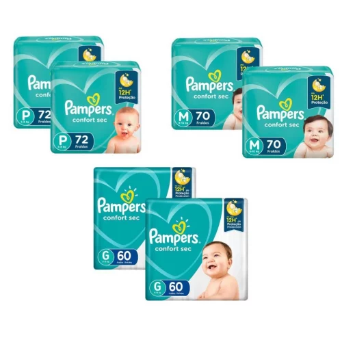 Fralda Pampers Confort Sec