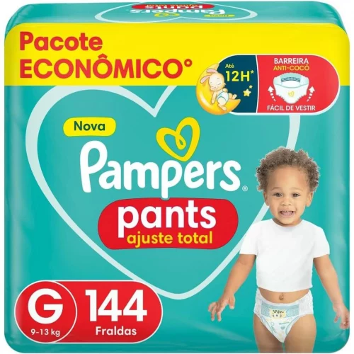 Fralda Pampers Pants Ajuste Total G com 144