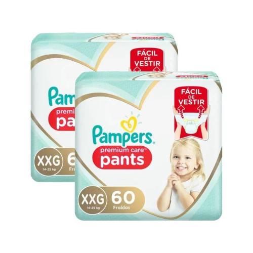 Fralda Pampers Premium Care Pants XXG 120 unidades