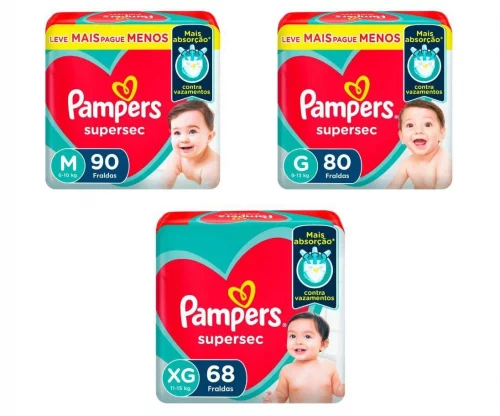 Fralda Pampers Supersec