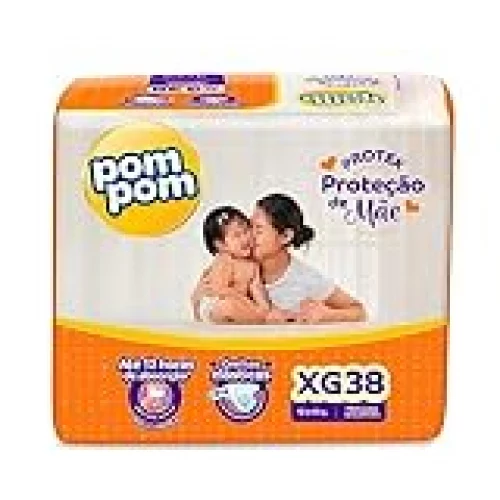 Fralda Pom Pom Protek Proteção de Mãe Mega XG 38 Unidades