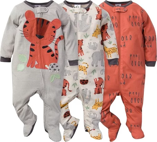 😍 Gerber Pacote com 3 para bebês meninos Sleep 'N Play