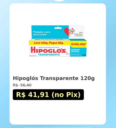 🛍️Hipoglós Transparente 120g