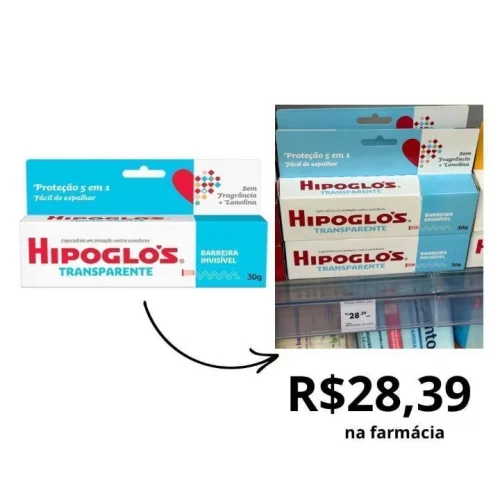 HIPOGLÓS® Transparente Creme Preventivo De Assaduras, 30g