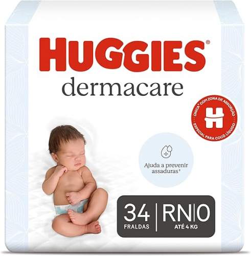 Fralda Huggies Dermacare Recem nascido