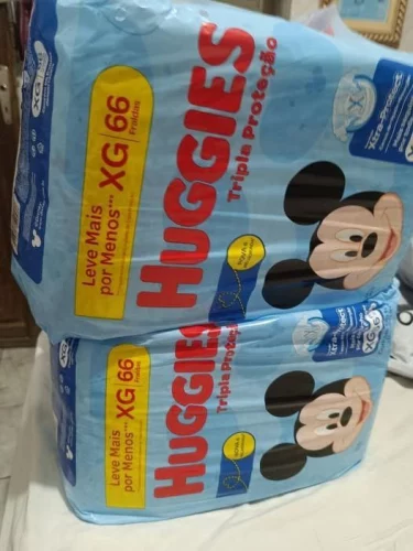 Huggies Fralda Tripla Proteção XG 66 Un