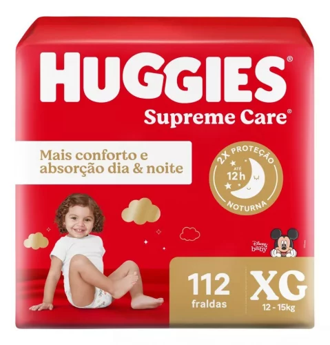 Huggies Supreme Care Fralda XG 112 Unidades