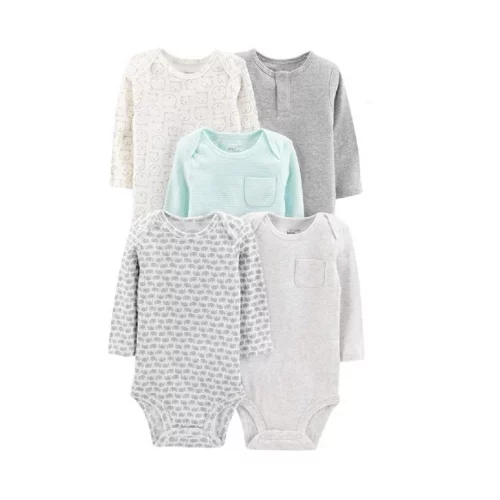 Kit 5 Bodies Simple Joys by Carter's  (0 a 24M)