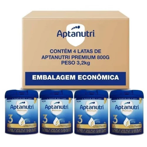 Kit Com 4 Latas de Aptanutri Premium 3, 800g cada