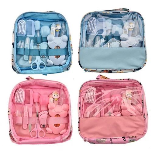 Kit Essencial De Cuidados Com Bebês Para Recém-Nascidos-Conjunto Completo  Unha Cabelo e Saúde 13Pcs