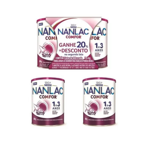 Kit Fórmula Infantil Nanlac Comfor 800g 2 Unidades