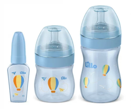 Kit Mamadeira Lillo Primeiros Passos 50/150/240ml