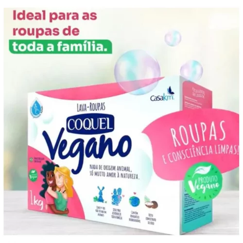 Lava Roupas em Pó Coquel Vegano 1Kg