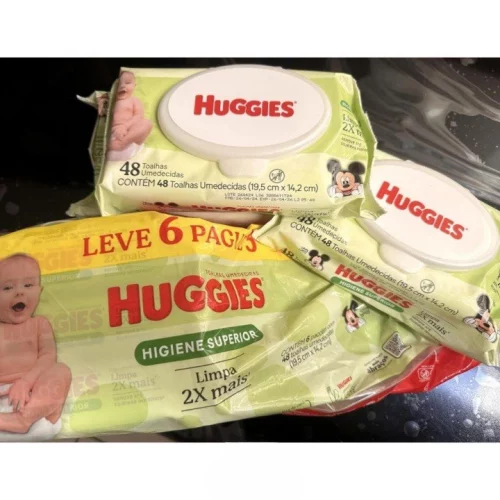 Lenços Umedecidos Huggies Max Clean - 288 lenços (6 pacotes)