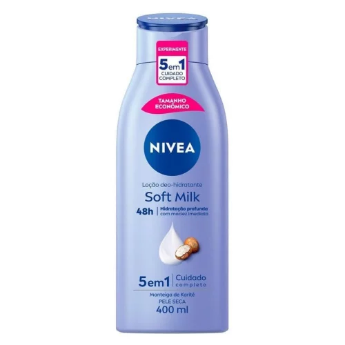 Loção Hidratante Soft Milk Nivea 400ml