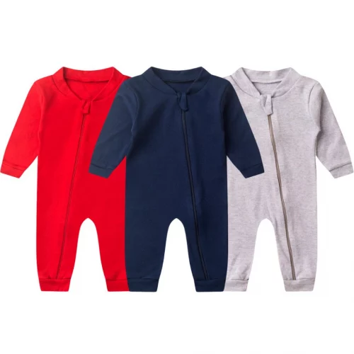Macacão Bebê Minimalista sem Pé Suedine com Zíper (RN/P/M/G/1)