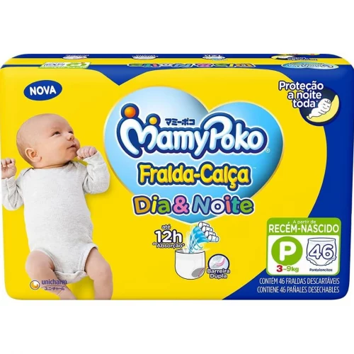 MamyPoko Fralda-Calça Dia & Noite P 46 Unidades