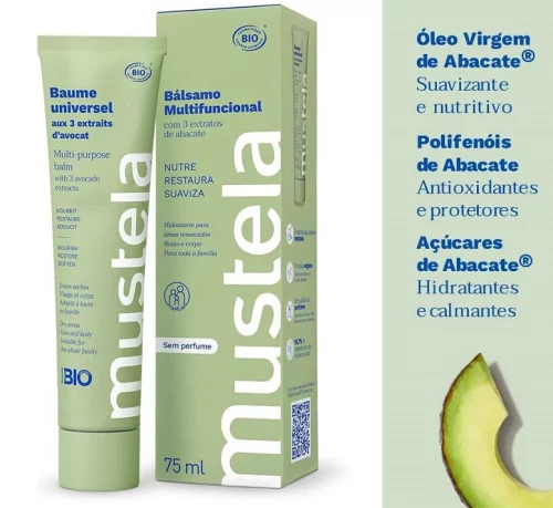 Mustela Bálsamo Multifuncional 75ml Hidratante Para Áreas Ressecadas Do Corpo