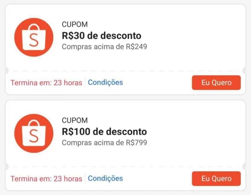 🛑😱 NOVOS CUPONS SHOPEE PARA TODO O APP