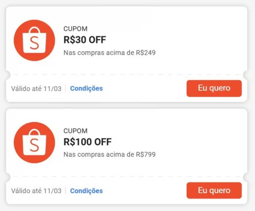 🚨 NOVOS CUPONS SHOPEE