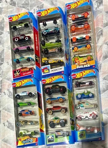 🚗 Pacote 5 Carros Hot Wheels - Mattel 🚗