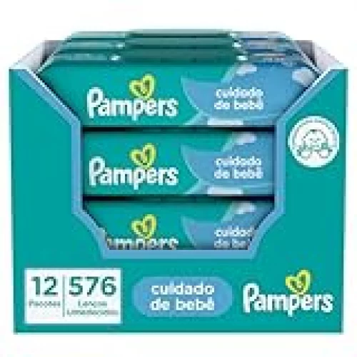 Pampers Lenços Umedecidos Cuidado de Bebê 576 unidades