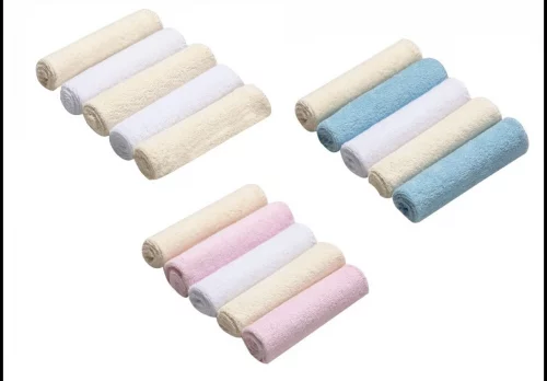 Papi Textil Toalhinha De Boca Atoalhada Bordados Karinho 22Cm X 22Cm Contém 05 Un