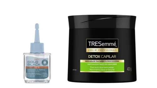 2 un. Reparador Amend Gold Black Nutritivo 30ml