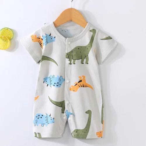 2024 Novo macacão estilo Baby Jumpsuit Recém-nascido Macacão de manga curta Romper Baby Clothing Baby Onesie