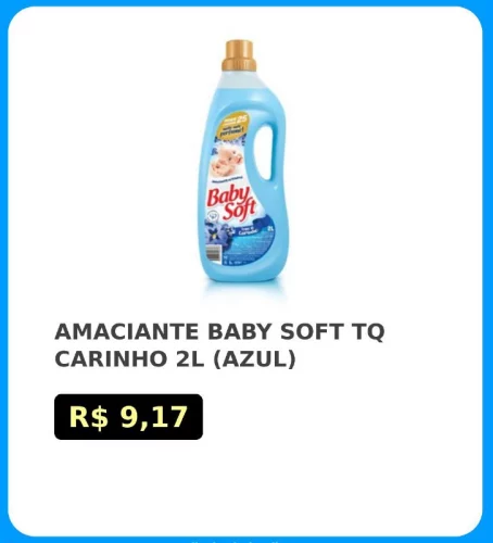 🛍AMACIANTE BABY SOFT TQ CARINHO 2L (AZUL)
