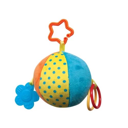 Bola Plush Com Mordedor Colorido Buba