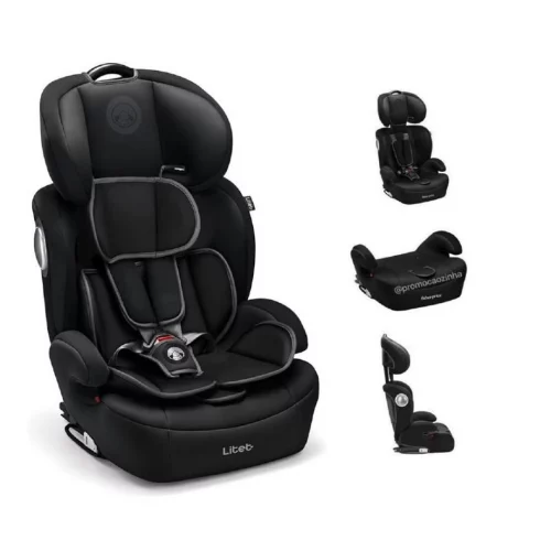 Cadeira Para Auto 9-36 Kg Isofix Litet Safemax Fix 2.0, Cinza
