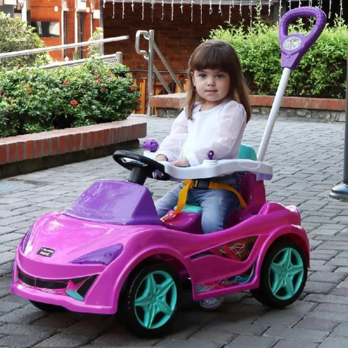 Carrinho 2 em 1 Passeio ou Pedal MC Laram Maral Rosa