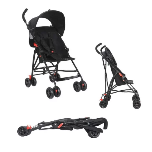 Carrinho de Bebê Passeio Guarda Chuva MOVEE (Preto)Maxi Baby
