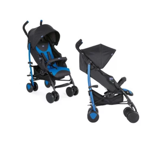 Carrinho de Passeio com Barra de Proteção Chicco Echo Azul (Mr Blue), 0-22 kg