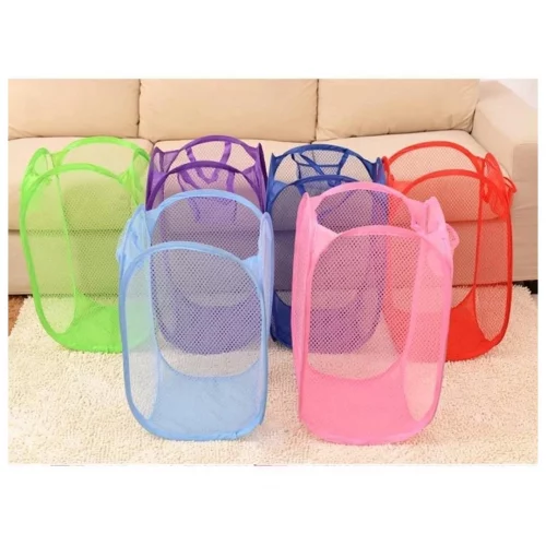 Cesto De Roupa Suja Nylon Multiuso Organizador