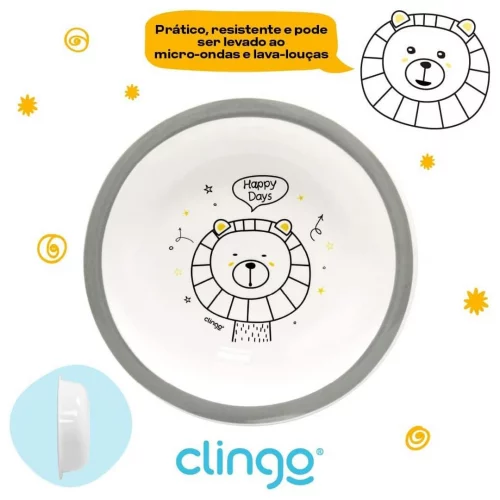 Clingo Bowl Coleção Zoo Leão Zoo Leão