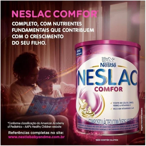 Composto Lácteo Nestlé Neslac Comfor 800g