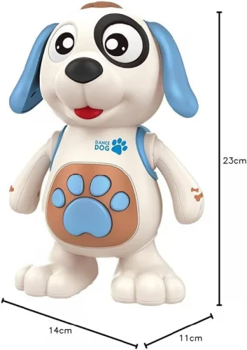 DM Toys Brinquedo Interativo Musical Mexe Danca Luz e Som Dancing Cachorro