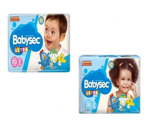 Fralda Babysec UltraSec (XG ou XXG 12 unidades)