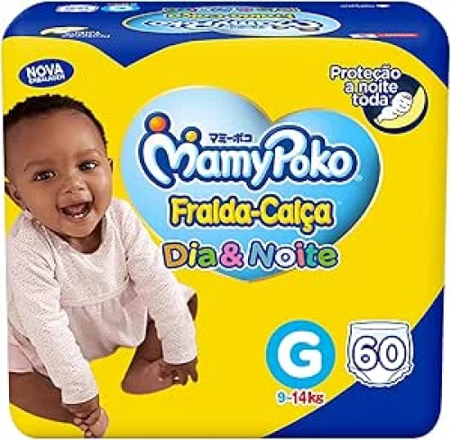 Fralda-Calça MamyPoko Dia&Noite G 60 Unidades